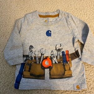 Carhartt Gray Kids Long Sleeve Tool Shirt